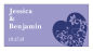 Personalize Hearts of Love Horizontal Small Rectangle Wedding Labels